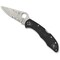 Spyderco 2023 Spyderco Reveal 8 Delica 4 Wildland Firefighter Foundation, Lightweight Blk, Flat Ground Combo SPY-C11FPSBKRD - alternate 3